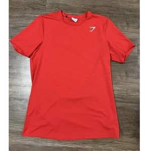Gymshark Arrival Short Sleeve T-Shirt Athletic Top Red Mens MGymshark